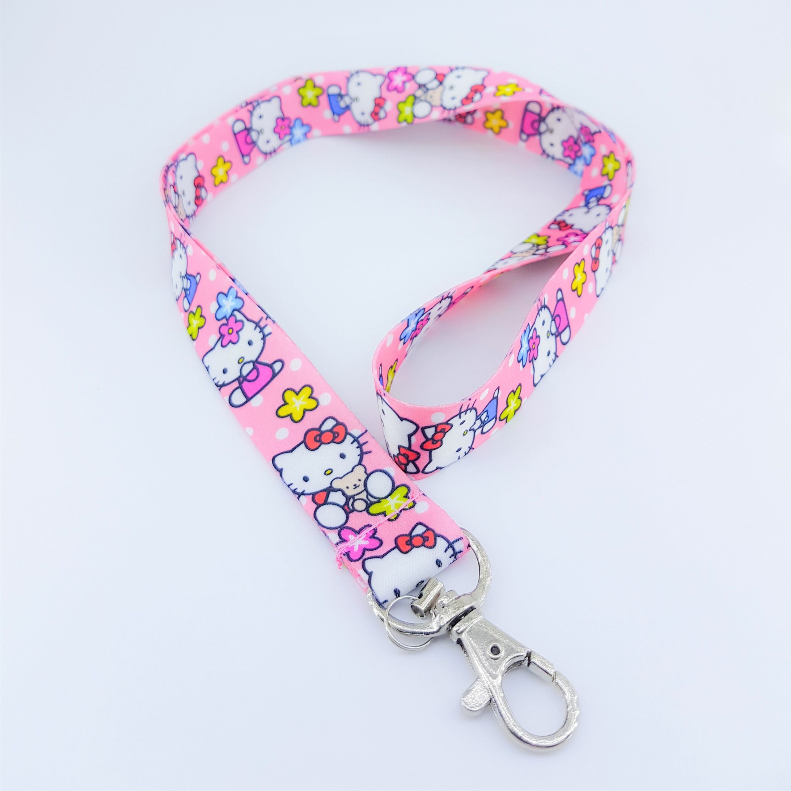 CC05-1-1.jpg Cinta para cuello Kitty Rosada Flores - Imagen 1