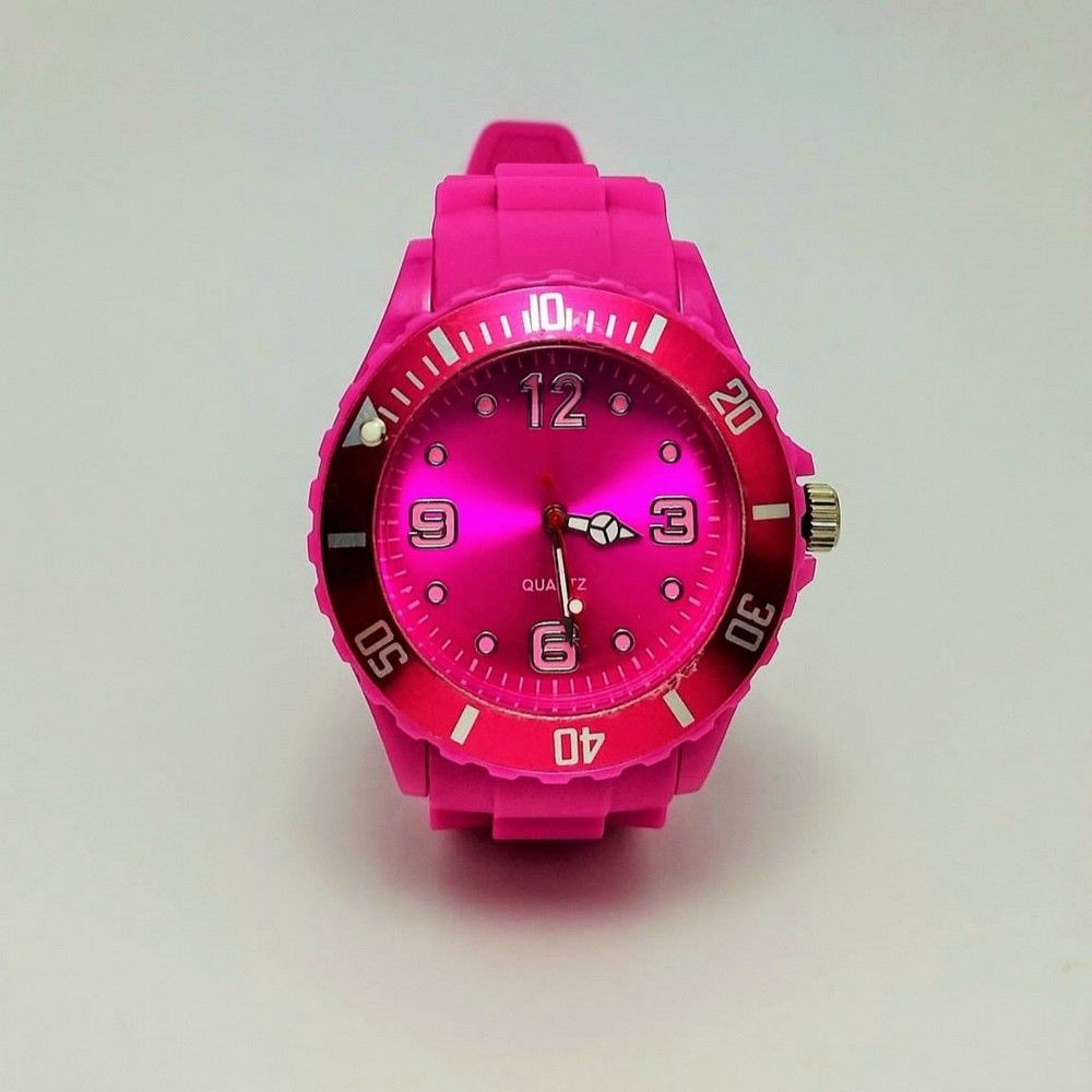 RES03-1-1.jpg Reloj de Silicona Fucsia - Imagen 1